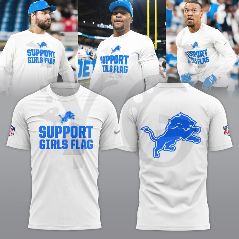 Detroit Lions Support Girls Flag Limited Edition Shirt Collection Detroit Lions Support Girls Flag Limited Edition Shirt Collection