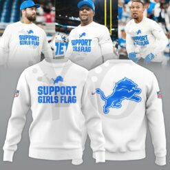 Detroit Lions Support Girls Flag Limited Edition Shirt Collection 3