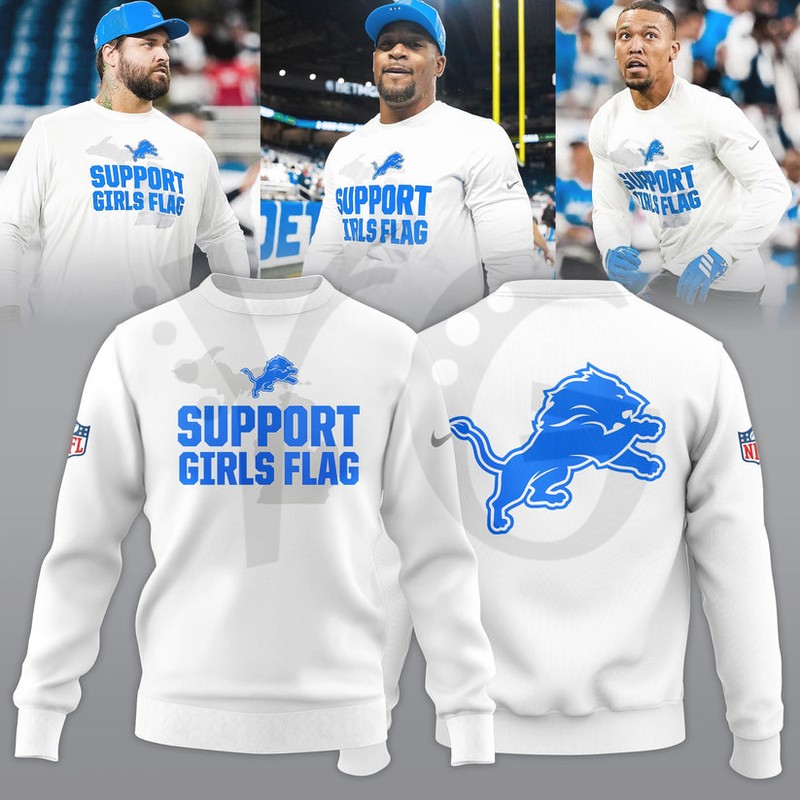Detroit Lions Support Girls Flag Limited Edition Shirt Collection Detroit Lions Support Girls Flag Limited Edition Shirt Collection