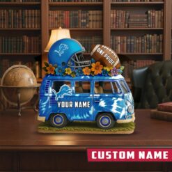 Detroit Lions Van Bus Special Home Decor Gift Acrylic Plaque