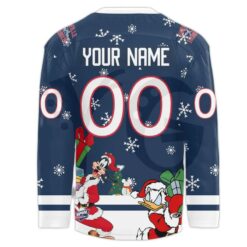 Evansville Thunderbolts x Mickey Merry Christmas 2025 Hockey Jersey 3