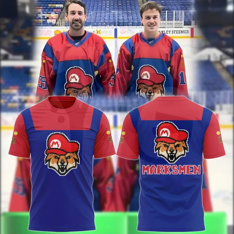 Fayetteville Marksmen Super Mario Style Shirt Collection Fayetteville Marksmen Super Mario Style Shirt Collection