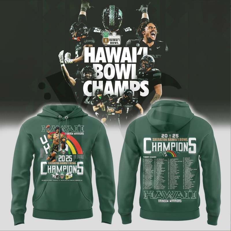 Hawaii Rainbow Warriors Hawaii Bowl Champions Merch Collection Hawaii Rainbow Warriors Hawaii Bowl Champions Merch Collection