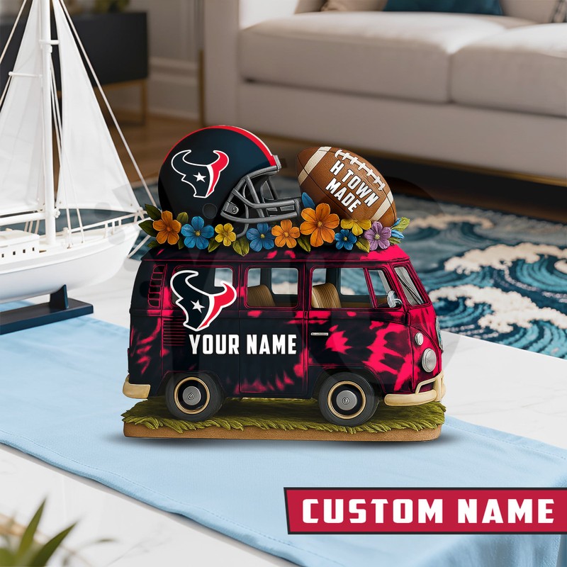 Houston Texans Van Bus Special Home Decor Gift Acrylic Plaque Houston Texans Van Bus Special Home Decor Gift Acrylic Plaque