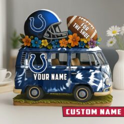 Indianapolis Colts Van Bus Special Home Decor Gift Acrylic Plaque