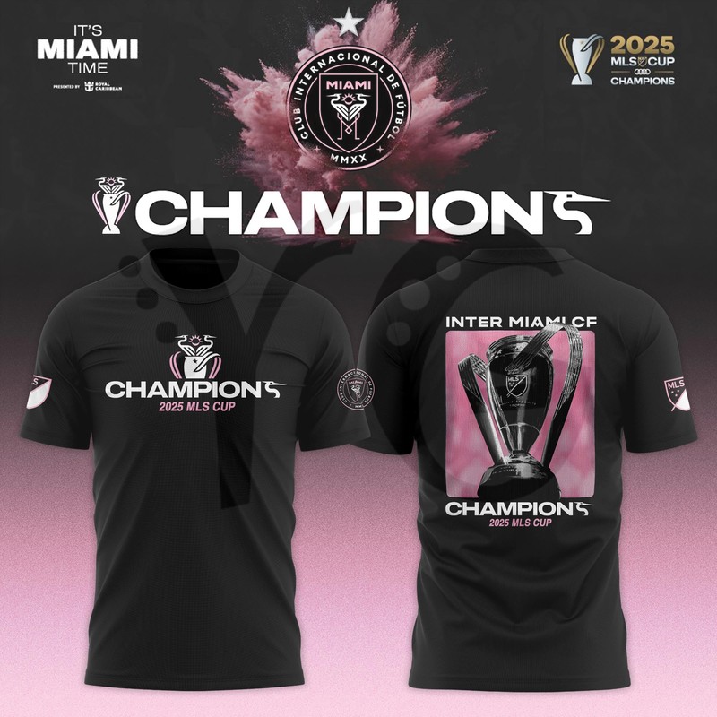 Inter Miami CF 2025 MLS Cup Champions Shirt Collection Inter Miami CF 2025 MLS Cup Champions Shirt Collection