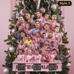 Inter Miami Celebrating 2025 MLS Cup Champions Christmas Ornament 7