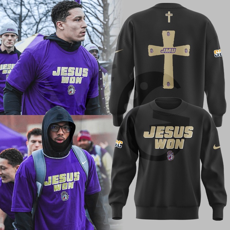James Madison Dukes Jesus Won Special Shirt Collection James Madison Dukes Jesus Won Special Shirt Collection