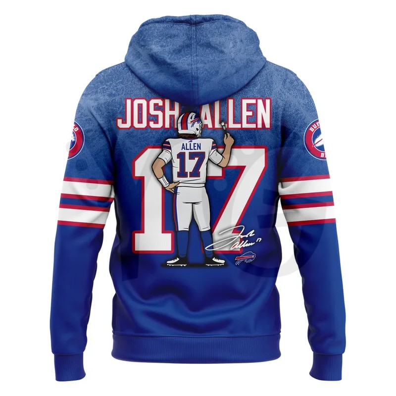 Josh Allen 17 Buffalo Bills Limited Edition Hoodie Josh Allen 17 Buffalo Bills Limited Edition Hoodie