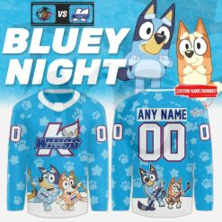 Kalamazoo Wings Bluey Night Special Jersey