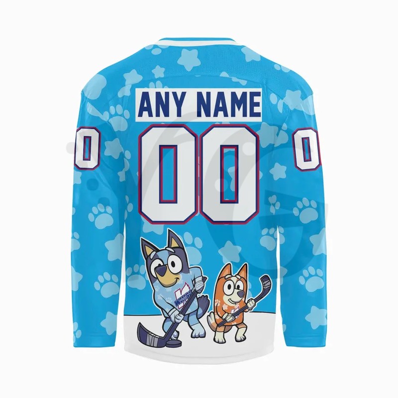 Kalamazoo Wings Bluey Night Special Jersey Kalamazoo Wings Bluey Night Special Jersey