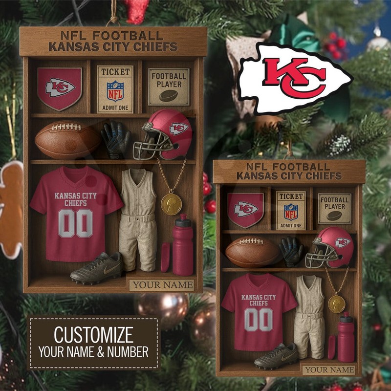 Kansas City Chiefs NFL Football Locker Limited Edition Ornament Kansas City Chiefs NFL Football Locker Limited Edition Ornament