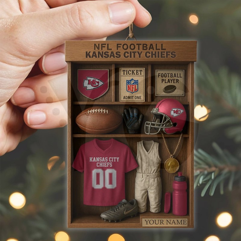 Kansas City Chiefs NFL Football Locker Limited Edition Ornament Kansas City Chiefs NFL Football Locker Limited Edition Ornament