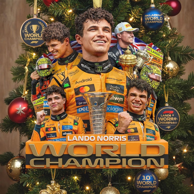 Lando Norris F1 World Championship Special Ornaments Lando Norris F1 World Championship Special Ornaments