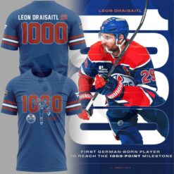 Leon Draisaitl 1000 Career Points Special Shirt Collection