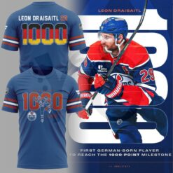 Leon Draisaitl 1000 Career Points Special Shirt Collection