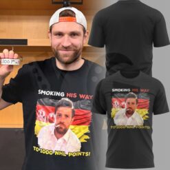 Leon Draisaitl Smoking His Way To 1000 NHL Points Shirt Collection