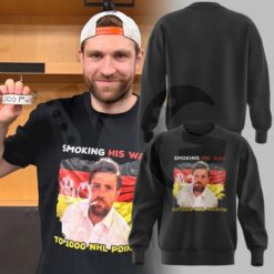 Leon Draisaitl Smoking His Way To 1000 NHL Points Shirt Collection 3
