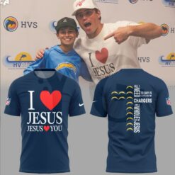 Los Angeles Chargers I Love Jesus Shirt Collection Los Angeles Chargers I Love Jesus Shirt Collection
