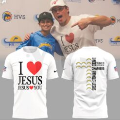 Los Angeles Chargers I Love Jesus Shirt Collection 3