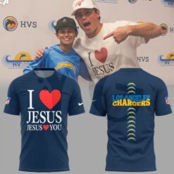 Los Angeles Chargers I Love Jesus Shirt Collection 4