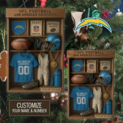 Los Angeles Chargers NFL Football Locker Limited Edition Ornament Los Angeles Chargers NFL Football Locker Limited Edition Ornament
