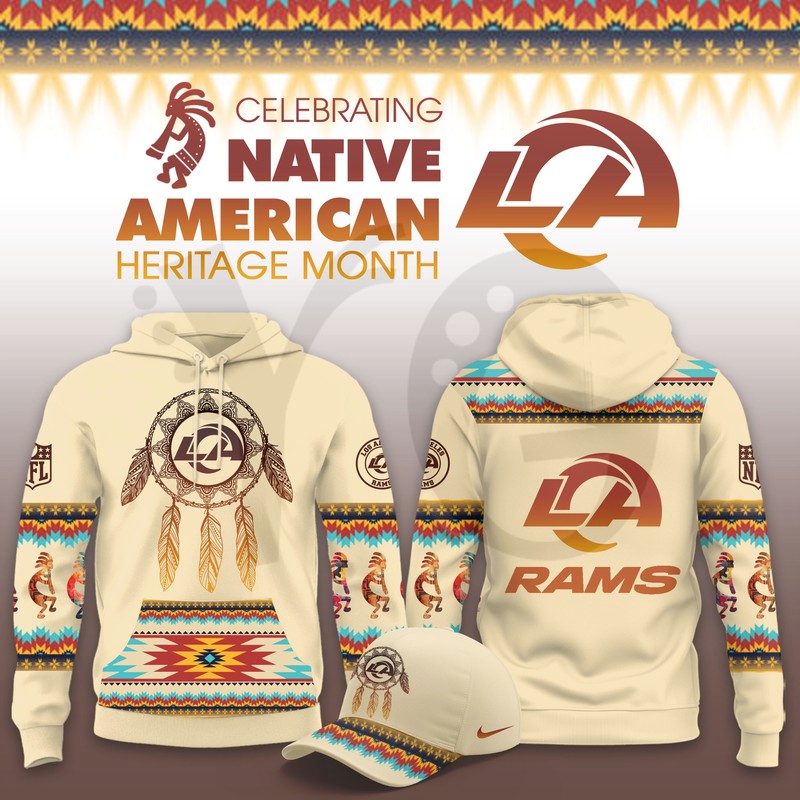 Los Angeles Rams Native American Heritage Limited Hoodie Los Angeles Rams Native American Heritage Limited Hoodie