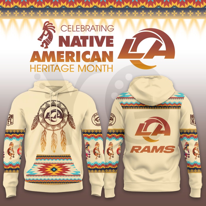 Los Angeles Rams Native American Heritage Limited Hoodie Los Angeles Rams Native American Heritage Limited Hoodie