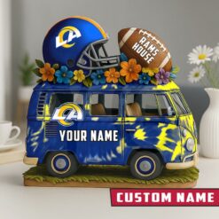 Los Angeles Rams Van Bus Special Home Decor Gift Acrylic Plaque