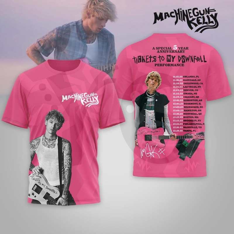 Machine Gun Kelly Tickets To My Downfall Shirt Collection Machine Gun Kelly Tickets To My Downfall Shirt Collection