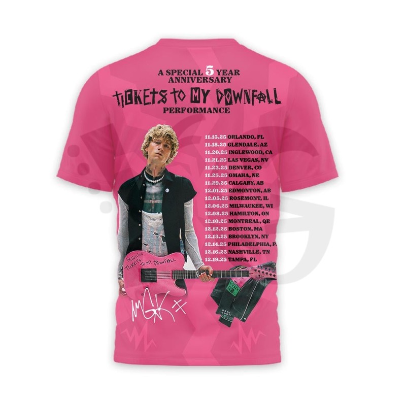 Machine Gun Kelly Tickets To My Downfall Shirt Collection Machine Gun Kelly Tickets To My Downfall Shirt Collection