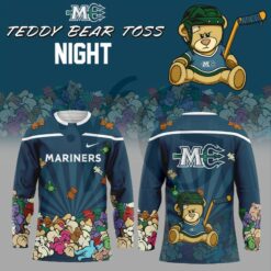 Maine Mariners Teddy Bear Toss Night Hockey Jersey Maine Mariners Teddy Bear Toss Night Hockey Jersey