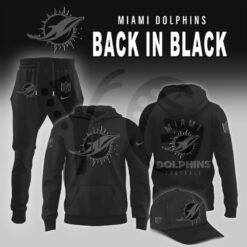 Miami Dolphins 2025 Back In Black Limited Edition Shirt Collection