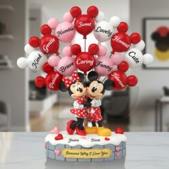 Mickey and Minnie Romantic Couple Acrylic Plaque