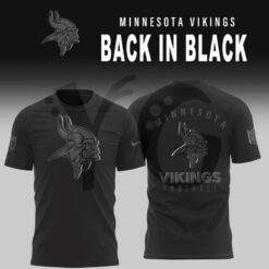 Minnesota Vikings 2025 Back In Black Limited Edition Shirt Collection 3