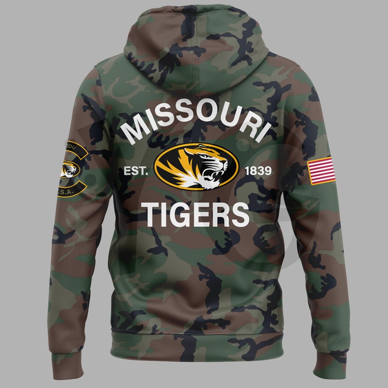 Missouri Tigers Military Appreciation Camo Hoodie Missouri Tigers Military Appreciation Camo Hoodie