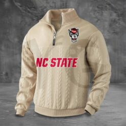 NC State Wolfpack PREMIUM Half Zip Sweater 4