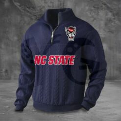 NC State Wolfpack PREMIUM Half Zip Sweater 5