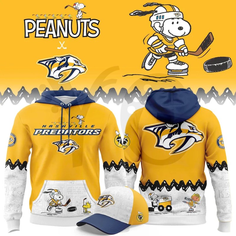 Nashville Predators Peanuts Night Special Shirt Collection Nashville Predators Peanuts Night Special Shirt Collection