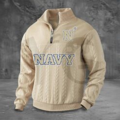 Navy Midshipmen PREMIUM Half Zip Sweater 4