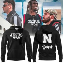 Nebraska Cornhuskers Jesus Won Shirt Collection 3