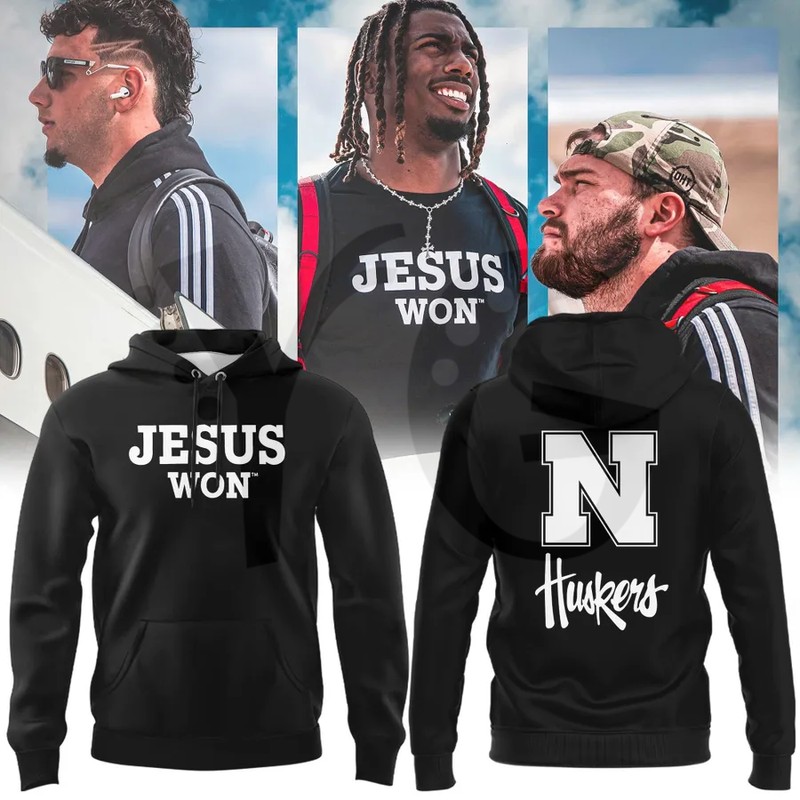Nebraska Cornhuskers Jesus Won Shirt Collection Nebraska Cornhuskers Jesus Won Shirt Collection