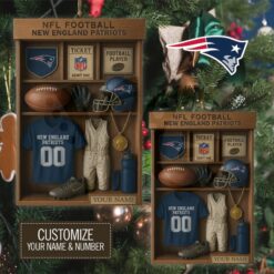 New England Patriots NFL Football Locker Limited Edition Ornament New England Patriots NFL Football Locker Limited Edition Ornament