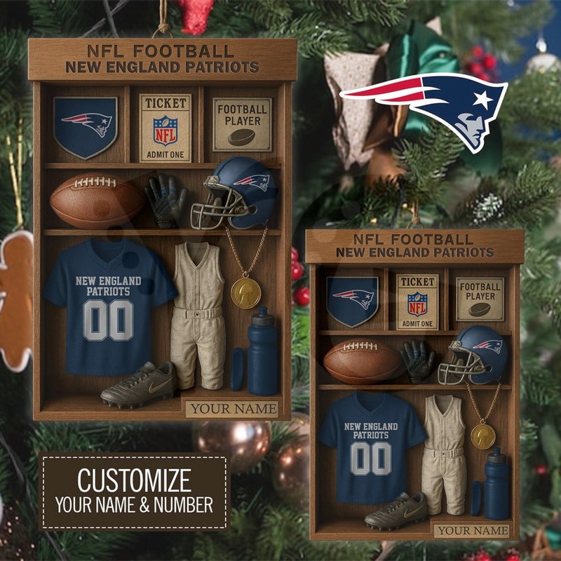 New England Patriots NFL Football Locker Limited Edition Ornament New England Patriots NFL Football Locker Limited Edition Ornament