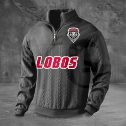 New Mexico Lobos PREMIUM Half Zip Sweater 3