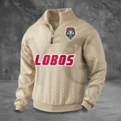 New Mexico Lobos PREMIUM Half Zip Sweater 4
