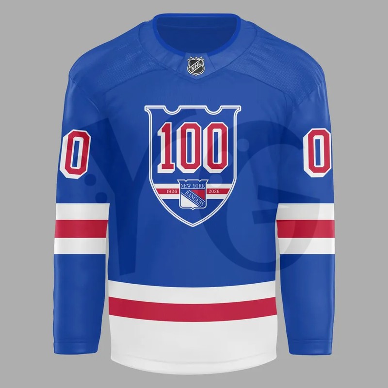 New York Rangers 100 Years As One Special Hockey Jersey New York Rangers 100 Years As One Special Hockey Jersey