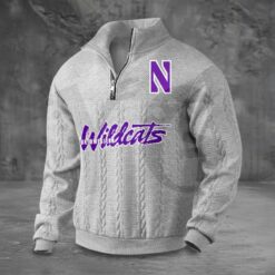 Northwestern Wildcats PREMIUM Half-Zip Sweater Northwestern Wildcats PREMIUM Half-Zip Sweater