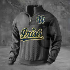 Notre Dame Fighting Irish PREMIUM Half Zip Sweater 3
