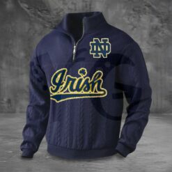 Notre Dame Fighting Irish PREMIUM Half Zip Sweater 5